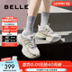 百麗（Belle）張凌赫同款星河軌跡老爹鞋女網(wǎng)面透氣休閑厚底運動(dòng)鞋B2199AM6預售 【周雨彤同款】金色 （第一批） 37 (235mm)