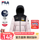 FILA兒童童裝鵝絨羽絨服2025年冬季新款女中大童戶(hù)外運動(dòng)外套 嬰兒粉-LP 150