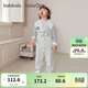 巴拉巴拉童裝男女童寶寶長(cháng)袖套裝兒童衣服2025秋裝假兩件套萌208325104208