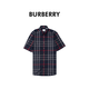 BURBERRY博柏利巴寶莉新款男運動(dòng)潮流短袖襯衫80929391 海軍藍 2XL