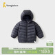 童泰（TONGTAI）寶寶羽絨服冬季嬰兒衣服外出連帽鴨絨外套兒童三防上衣黑色90cm