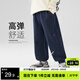 左西男童褲子兒童衛褲春季2026新款男孩韓版休閑長(cháng)褲運動(dòng)褲 藏青色140