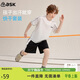 ASK JUNIOR男童運動(dòng)套裝夏季兒童薄款快干T恤+短褲中大童網(wǎng)球服兩件套  140