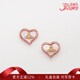 VVIENNE WESTLOCK西太后耳釘貝母心形鑲嵌土星耳飾耳環(huán)送女友老婆女神節禮物