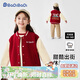 巴帝巴帝春秋款嬰幼兒女童棒球服美式休閑外套夾克上衣 紅色 小字母 80