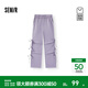森馬（Semir）商場(chǎng)同款|休閑褲女秋蝴蝶結寬松肌理長(cháng)褲2025新款甜酷闊腿褲 紫色70100 M