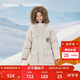 巴拉巴拉童裝兒童羽絨服男女童2025冬季新款中長(cháng)款毛領(lǐng)加厚保暖上衣中大童