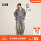 森馬（Semir）王安宇同款丨牛仔褲男復古彎刀褲25冬長(cháng)褲丹寧布褲子109725124107