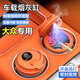 巫記車(chē)載煙灰缸帶燈金屬內膽創(chuàng  )意咖啡杯汽車(chē)煙灰缸防灰飛車(chē)用內飾用品 大眾專(zhuān)用-咖啡杯煙灰缸 黑銀色