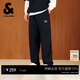杰克·瓊斯（JACK&JONES） 男裝秋季休閑褲松緊紐扣腰頭多口袋字母裝飾長(cháng)褲褲子225314052