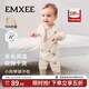 嫚熙（EMXEE）新品嬰兒連體衣竹棉羊毛連身衣寶寶連身衣爬服哈衣 南瓜星遇 80cm 【9-18個(gè)月，體重8.5-10kg】