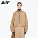 江南布衣（JNBY）【商場(chǎng)同款】25秋新品夾克外套棉質(zhì)翻領(lǐng)寬松短款外套5P9613740 287/黃卡其 S