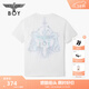 BOY LONDON天平印花時(shí)尚高街潮牌休閑短袖夏季男女同款T恤N01111 白色 M
