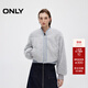 ONLY2025秋季新款個(gè)性帥氣顯瘦拼接毛絨短款夾克外套女|125136025 H0Z 晨霧灰色 S (160) 80A