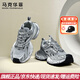 馬克華菲男鞋2026春季新款銀色老爹鞋網(wǎng)面透氣厚底增高情侶運動(dòng)跑步休閑鞋 太空銀灰664196062555 40 【男款】標準運動(dòng)鞋碼
