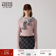 Teenie Weenie小熊女裝時(shí)尚簡(jiǎn)約毛衣保暖冬季女圓領(lǐng)毛衫修身打底衫 粉色 M 165