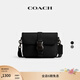 蔻馳（COACH）男士LEAGUE 19號斜挎包真皮純色簡(jiǎn)約男包 黑色