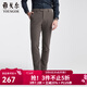 雅戈爾（YOUNGOR）褲子男長(cháng)褲水洗褲褲子休閑褲棉混紡彈力面料 咖啡 34 175/84A