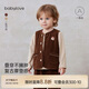 babylove嬰幼兒馬甲春秋季男女寶寶燈芯絨時(shí)尚背心外出百搭休閑復古坎肩