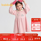 巴拉巴拉童裝女童連衣裙學(xué)院風(fēng)A字裙2025秋寶寶翻領(lǐng)裙子甜美209325111002