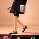 BEAUTODAY瑪麗珍女鞋2025新款冬季黑色小皮鞋子女真皮英倫風(fēng)平底方頭單鞋女 經(jīng)典黑【偏大一碼】 36