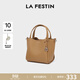 拉菲斯?。↙a Festin）包包女包新款單肩斜挎手提頭層牛皮菜籃子包送媽媽生日禮物送女生 餅干色【頭層牛皮版 JD專(zhuān)供】