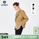 Navigare意大利小帆船短款直筒風(fēng)衣女裝春季簡(jiǎn)約通勤外套小個(gè)子雙排扣大衣 古巴砂 XL