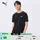 彪馬（PUMA）黑白修身印花休閑短袖T恤男女款新款運動(dòng)上衣 690229 黑色-01 L (180/100A)