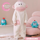 莫貝海冬季新款寶寶搞怪頭發(fā)家居服小丑魚(yú)男女童卡通加厚睡衣睡袍 兒童白頭魚(yú)連體服【正版面料】 L 120-130cm 44-55斤