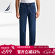 諾帝卡（NAUTICA）【商場(chǎng)同款】秋冬新款舒適保暖內里加絨牛仔褲男PO4400 海軍藍4ES 34