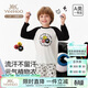 英氏（YEEHOO）【涼感蘭精莫代爾】10A抑菌兒童睡衣男童家居服青少年6-12歲套裝