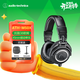 鐵三角（Audio-technica）ATH-M20X/M30X/M40X/M50X/M60X/M70X頭戴式專(zhuān)業(yè)耳機 全封閉監聽(tīng) 高解析力 高音質(zhì)錄音監聽(tīng)皮質(zhì)頭梁 M50X BK 黑色+耳機支架