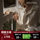 SIDANDA22姆米真絲襯衫裙春夏桑蠶絲家居服輕奢睡衣高級感睡裙 22姆米真絲襯衫裙 L
