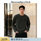 Abercrombie & Fitch經(jīng)典小麋鹿圖案美式棉質(zhì)圓領(lǐng)套頭長(cháng)袖T恤25秋冬男裝124-5565 灰黑色 S (175/92A) 尺碼偏大，建議小一碼