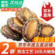 彈指鮮生新鮮熟凍大鮑魚(yú)三去免處理鮮活冷凍貝類(lèi)去內臟年貨節送禮 【2袋】鮮捕熟凍大號10頭鮑魚(yú)凈重500g*2