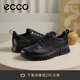 愛(ài)步（ECCO）牛皮軟底舒適防水休閑老爹鞋男 靈動(dòng)混合512334 黑色41