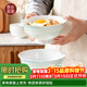 NINE CRANES景德鎮面碗骨瓷家用大碗盛湯釉下彩現代簡(jiǎn)約高顏值6英寸面碗4個(gè)
