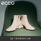 愛(ài)步（ECCO）職場(chǎng)優(yōu)雅高端小羊皮方頭高跟時(shí)裝女靴 型塑290983 石灰色39
