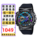 卡西歐（CASIO）手表男G-SHOCK小鋼炮金屬鋼鐵之心防震水雙顯學(xué)生運動(dòng)電子表禮物 GM-110B-1A炫彩小鋼炮