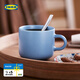 宜家（IKEA）【新品】TOBISFISK托比菲斯克咖啡杯奶茶杯喝水杯家用 藍色淡紫色大杯360ml