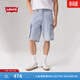 Levi's【商場(chǎng)同款】李維斯新款男士休閑工裝牛仔短褲001GU 淺藍色 32 (12)