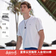 哈吉斯（HAZZYS）男女裝 夏季【情侶款】圓領(lǐng)上衣簡(jiǎn)約純色百搭短袖T恤 白色WT -男款 L （175/96A 48） 男