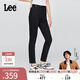 Lee【張凌赫代言】25早秋新品舒適經(jīng)典五袋款高腰黑色女牛仔褲潮 黑色 28