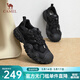 駱駝（CAMEL）女鞋新款老爹鞋女徒步鞋運動(dòng)鞋登山鞋跑步丑萌鞋 L23A245132黑色 37