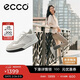 愛(ài)步（ECCO）厚底板鞋女 復古街頭德訓休閑鞋 街頭球鞋272833 灰白色/白色37