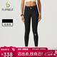 飛比特【跑步九分褲3.0】女士九分褲腰包褲瑜伽跑步壓縮導汗經(jīng)典黑3.0 M