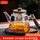 憶壺茶茶壺玻璃煮茶壺大容量煮茶器電陶爐煮茶套裝耐熱水壺家用茶具 【蒸煮一體】透明旬沐壺1000ml