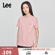 Lee25新品標準版圓領(lǐng)字母印花Logo日常男士短袖T恤日常休閑潮流