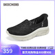 斯凱奇（Skechers）閃穿鞋女鞋蕾絲單鞋透氣休閑鞋軟底平底鞋健步鞋一腳蹬158858