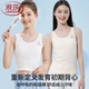 浪莎（LangSha）女童一階段內衣女孩發(fā)育期新款純棉背心小學(xué)生防走光抹胸少女文胸 長(cháng)款白色 【 親膚透氣 純棉少女文胸】 M 【適合體重60-80斤】